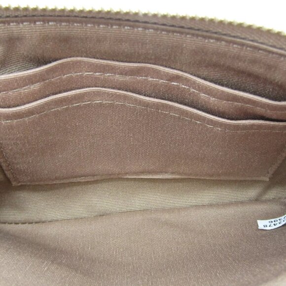 NEW COACH Womens Corner Zip Wallet Leather Beige - Picture 8 of 12